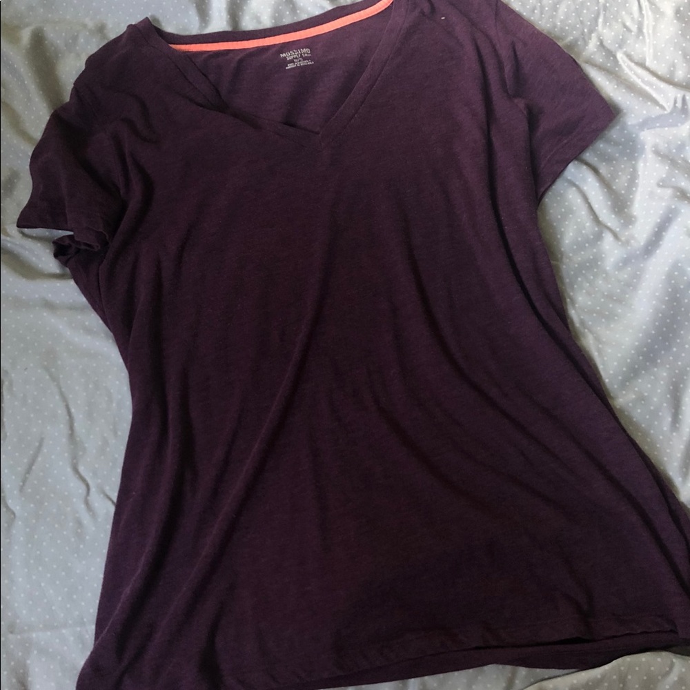 purple v neck